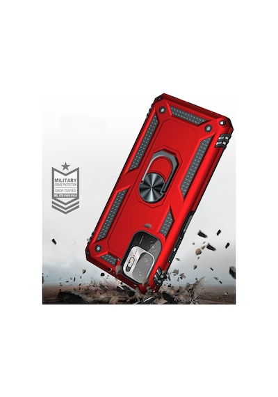 Xiaomi Poco M3 Pro Kılıf Zore Vega Kapak Kırmızı