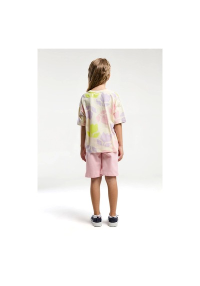 U.S. Polo Assn. Kız Çocuk Bermuda Takım - Limon Limon