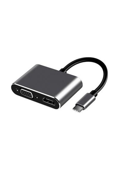 Frısby Fa-7678c Type-c - Hdmı+vga 4kx2k Adaptör Kdo