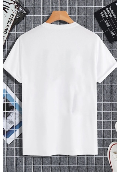 Unisex Kadın Erkek Stan Lee Marvel Cameos Baskılı Oversize T-shirt Beyaz Mck2275 Beyaz