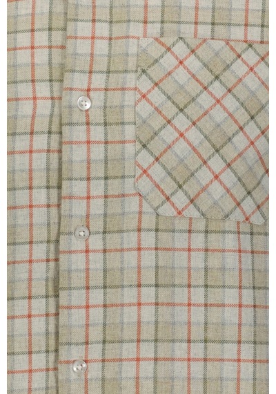 Finesuits Erkek Flanel Gömlek 2422204061.mlcr Açık Yeşil