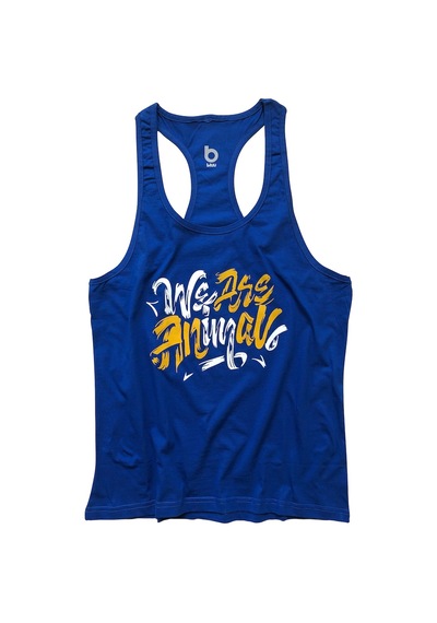 Bluu Fitness Gym Tank Top Sporcu Atleti Animall