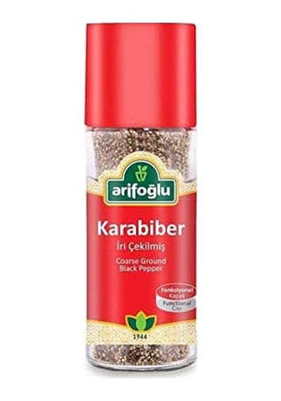 Arifoğlu Karabiber Acı İri Çekilmiş Cam 60g Çok Renkli