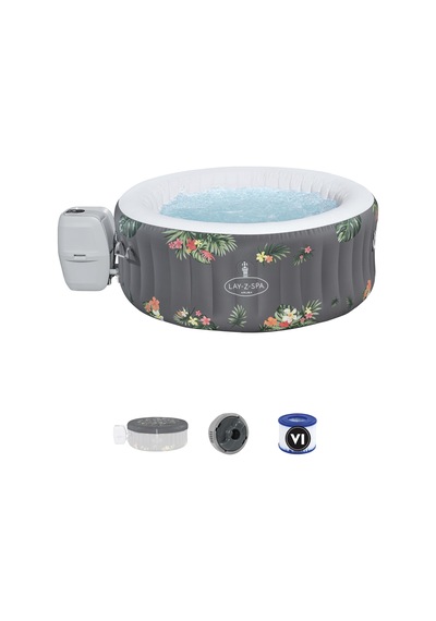 Lay-z-spa 60061 Aruba Signature Airjet Şişme Spa Havuzu, 2-3 Kişilik Gri