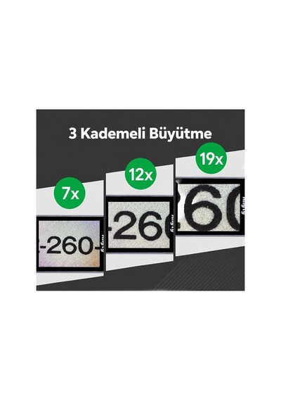 Pm-37911 7x-12x-19x Büyütmeli Led Ve Uv Işıklı Taşınabilir Dijital İnceleme Mikroskobu