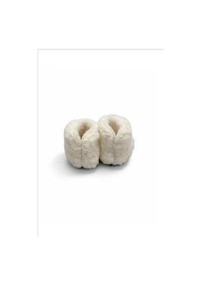 Balbeybi Beyaz Çocuk Panduf Kaydırmaz Taban, Welsoft Polar, Terletmeyen Ev Patiği Unisex Beyaz