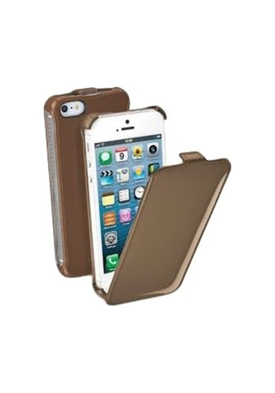 Cellular Line Apple Uyumlu iPhone Se/5s/5 İle Flap Glossy Mıknatıssız Kılıf Kahverengi-flapglossıphone5br Out