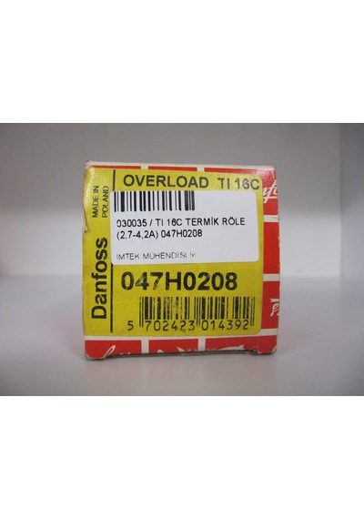 Danfoss Tı 16c 2.7-4.2a 047h0208 Thermal Overload Relay