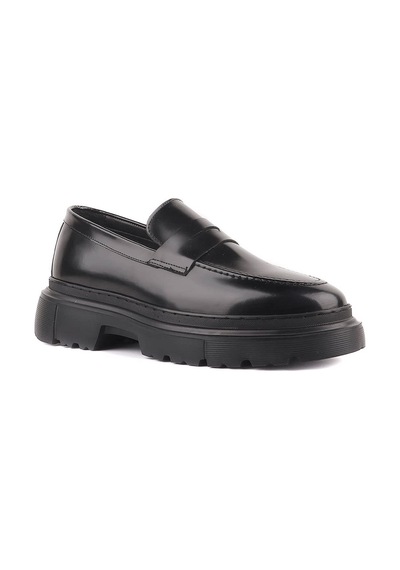 Shoetyle - Hakiki Açma Deri Günlük Erkek Ayakkabı - 250-132470-1551 Siyah