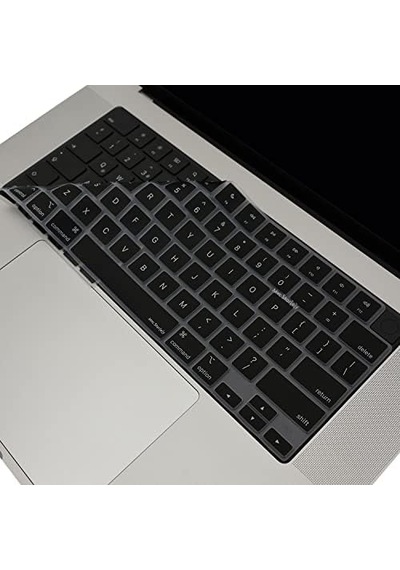 Macbook Us İngilizce Klavye Koruyucu Ansı Amerikan Enter M1-m5 A2681 A3113 A3240 A3449 A2941 A3241 A2442 A2779 A2992 A2485 A2991 Keyboard Cover Touch Id Siyah