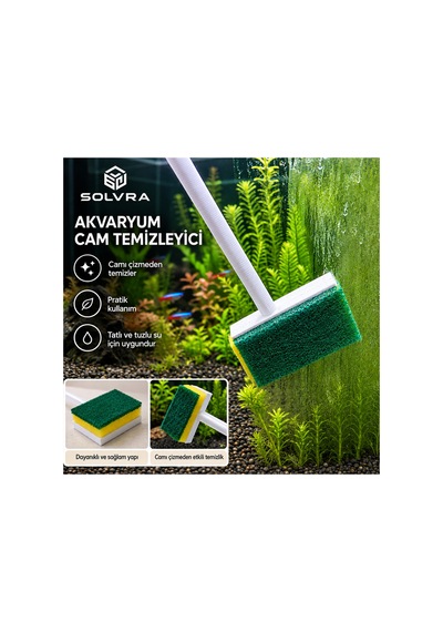 Akvaryum Cam Temizleme Aparatı Yosun Ve Alg Temizleyici