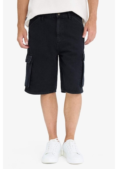 Defacto %100 Pamuk Kargo Fit Jean Bermuda Şort E1380ax25smnm40 Siyah Defacto %100 Pamuk Kargo Fit Jean Bermuda Şort E1380ax25smnm40 Siyah