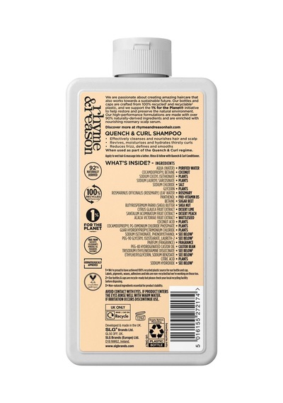 Rhyme & Reason Quench & Curl Bukle Belirginleştirici Şampuan 355ml
