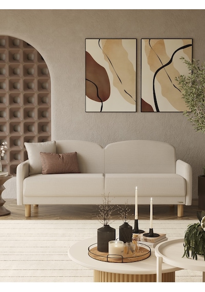 Eco Bohem Kanepe, 3 Lü Koltuk, Salon Oturma Odası Üçlü Kanepe