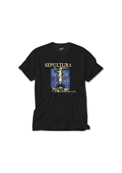Sepultura Chaos A.D. Siyah Tişört Siyah
