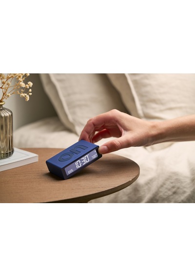 Lexon Flip Mini Şarj Edilebilir Alarm Saat Lacivert