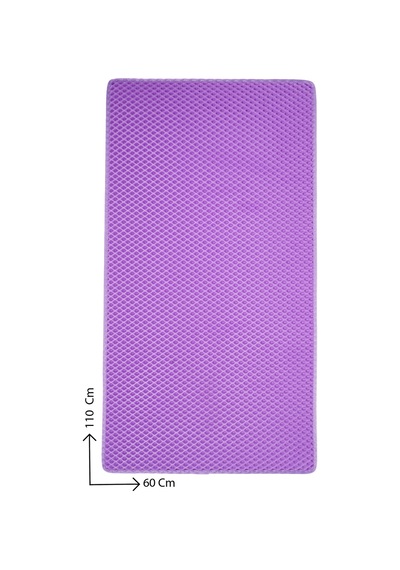 60x110 Cm Hücreli Kedi Kumu Paspası Kedi Matı Kedi Tuvalet Önü Paspası Mor