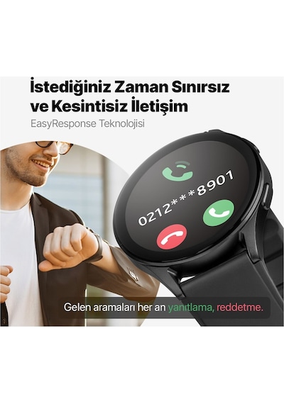 Ttec Tempus Pro 36 MM Amoled Ekranlı Yuvarlak Alüminyum Kasa Akıllı Saat