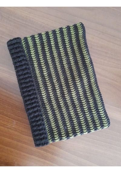 Nova Design Siyah Yeşil Çizgili Kedi Kulaklı Cat Beany Bere Siyah-yeşil