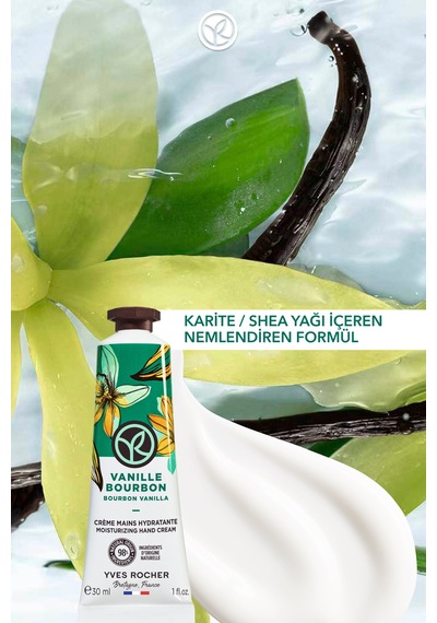 Yves Rocher El Kremi- Nemlendirici Besleyici Egzotik Vanilya- Vegan-30ml