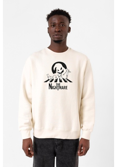 The Nightmare Oogie Boogie Ekru Erkek 2ip Sweatshirt Ekru