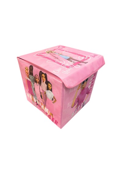 Barbie Lisanslı Oyuncak Kutusu 30x30 Cm Pembe