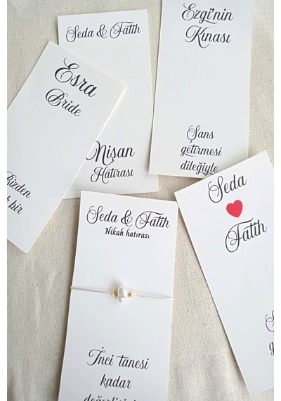 30 Adet Şans Bilekliği - Bride Hediye - Kına Hediye - Nedime