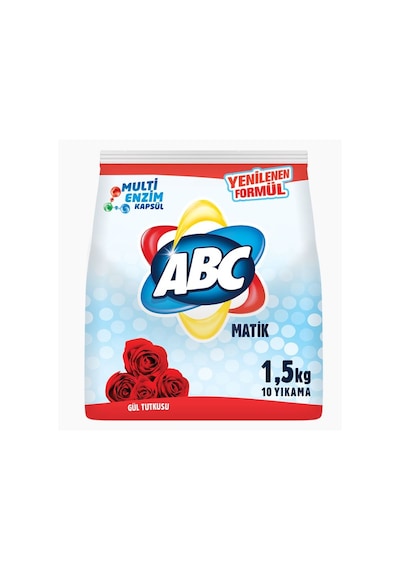 ABC Matik Gül Tutkusu Toz Çamaşır Deterjanı 10 Yıkama 1500 G