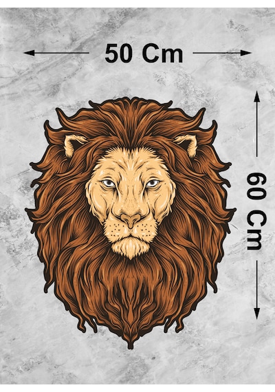 Aslan Galatasaray Cim Bom Bom Sticker - Araba Oto Motosiklet Karavan Cam Sticker - 00286 60X50 Cm