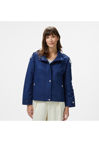 Nautica Kadın Lacivert Regular Fit Dik Yaka Mont Düz 55j016t Lacivert