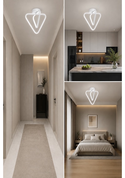 AvizeGO Urban Led Plafonyer Avize Beyaz Işık