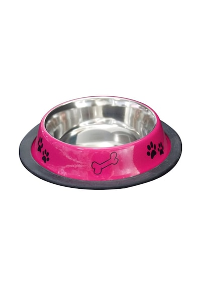 Tommy 24 Oz Kemik Desenli Çelik Köpek Mama Kabı 710 ML