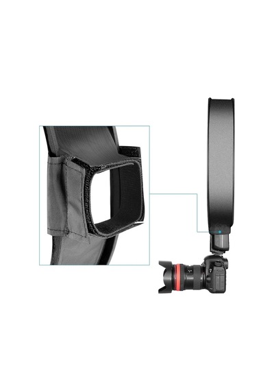 Tüm Tepe Kafa Flaşı İçin 40cm Universal Çember Softbox Yumuşatıcı Canon Nikon Sony Fujifilm Olympus