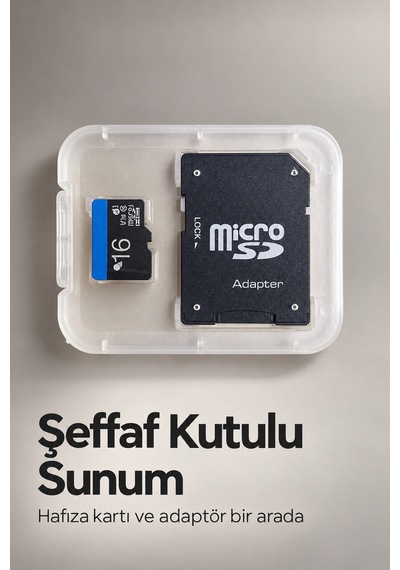 Shnstore Microsd Kart 16 Gb Sd Adaptör İle Birlikte Shntknd0720