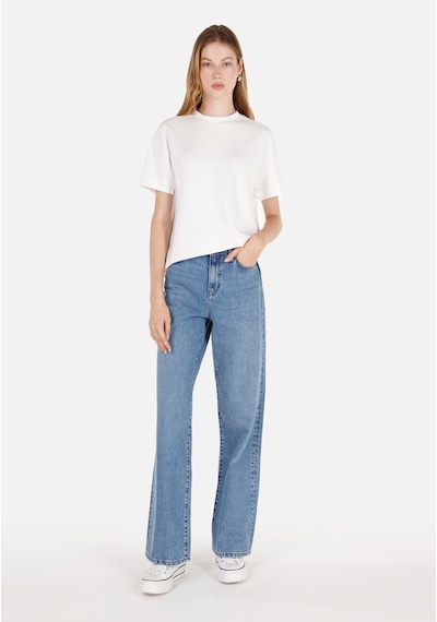 Colins 970 Berry Normal Kesim Mavi Kadın Pantolon Cl1070777 Denim