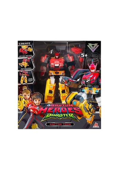 Dinoster Heroes Raptor Tron Dönüştürülebilir Büyük Robot Figür Dev Robot