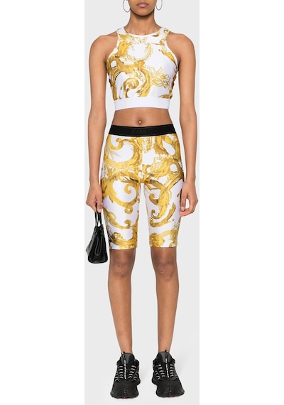 Versace Jeans Couture Kadın Top 76ham227 Js292 G03 Beyaz-gold Beyaz - Altın