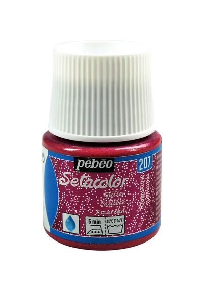 Setacolor Glitter Transparan Kumaş Boyası 45ml Şişe - 207 Tourmalin No Color