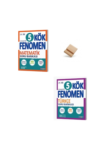 Fenomen 5. Sınıf Maarif Matematik Ve Türkçe Kök Soru Bankası + Telefon Standı