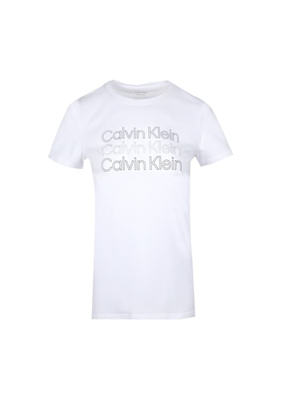 Calvin Klein Calvın Kleın Kadın T-shırt Pfbt2699-efy Beyaz