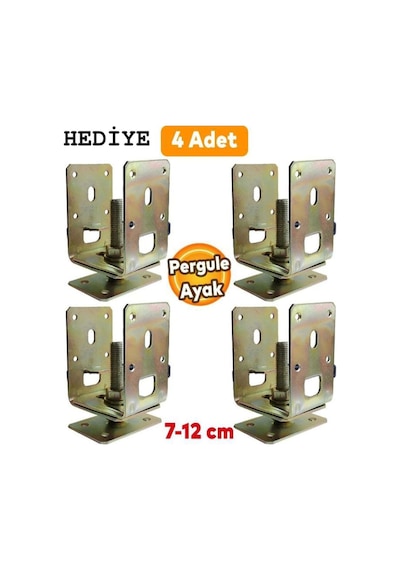 Ahşap Eko Pergole Tente Çardak Yeşil