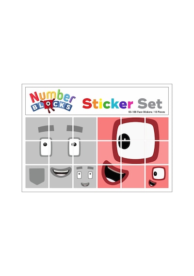 Number Blocks Matematik Eğitici Birim Küp Snapcubes Kafa Sticker 108 Adet