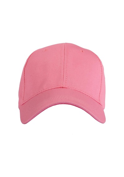 Perlotus Düz Renk Spor Beyzbol Kep Pamuklu Şapka Açık Pembe