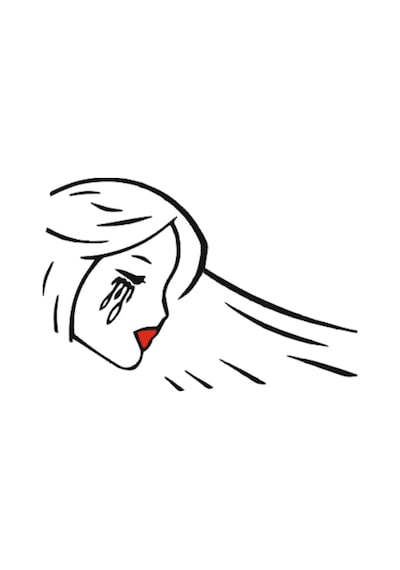 Ağlayan Kız Sticker (531106069)