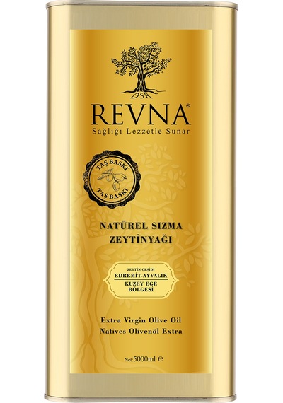 D.S.R.Revna Taş Baskı Zeytinyağı Kuzey Ege 5 L