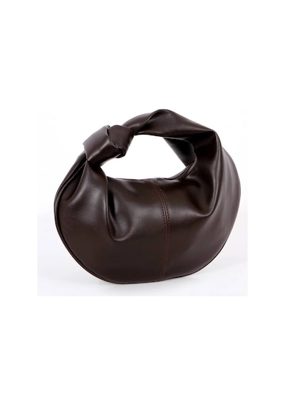 Glemix Helen Düğümlü Acı Kahve Trend Mini Kadın Bowl Bag Acı Kahverengi