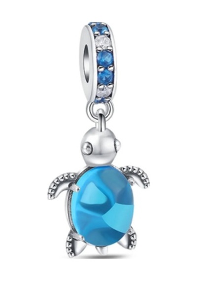 Fubena Murano Camı Denizi Kaplumbağası Sallantılı Charm