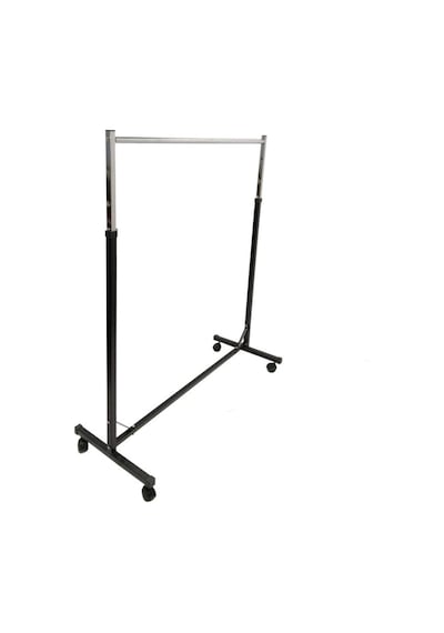 Tek Katlı Elbise Standı & Askı Stand & Mağaza Askı Standı Siyah