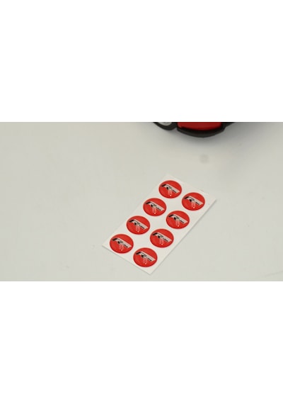 Volkswagen R Line Logo Jant Torpido Direksiyon 9mm Damla Sticker