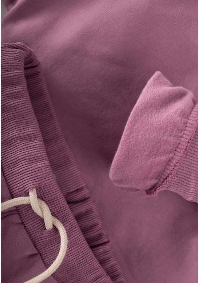 Cigit Basic Karyoka Detaylı Sweatshirt Takım 3-8 Yaş Leylak Leylak